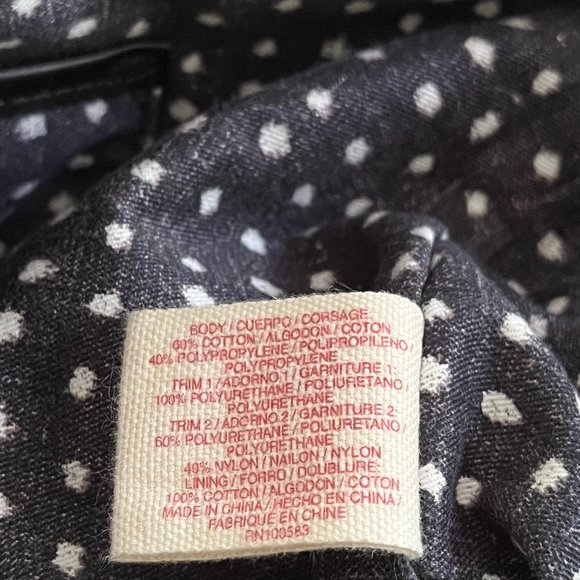 Lucky Brand black & tan large crossbody tote handbag - Picture 10 of 10